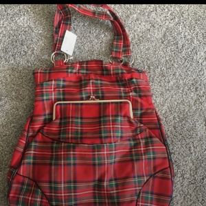 Maurices vintage red plaid bag-NWT perfect retro bag!